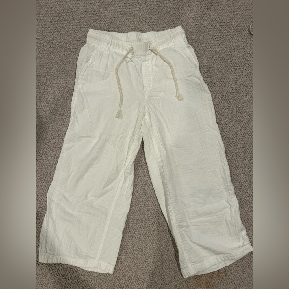 Old Navy Cream Linen Pants